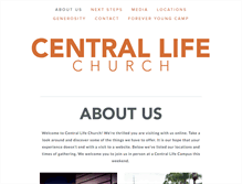 Tablet Screenshot of centrallife.org